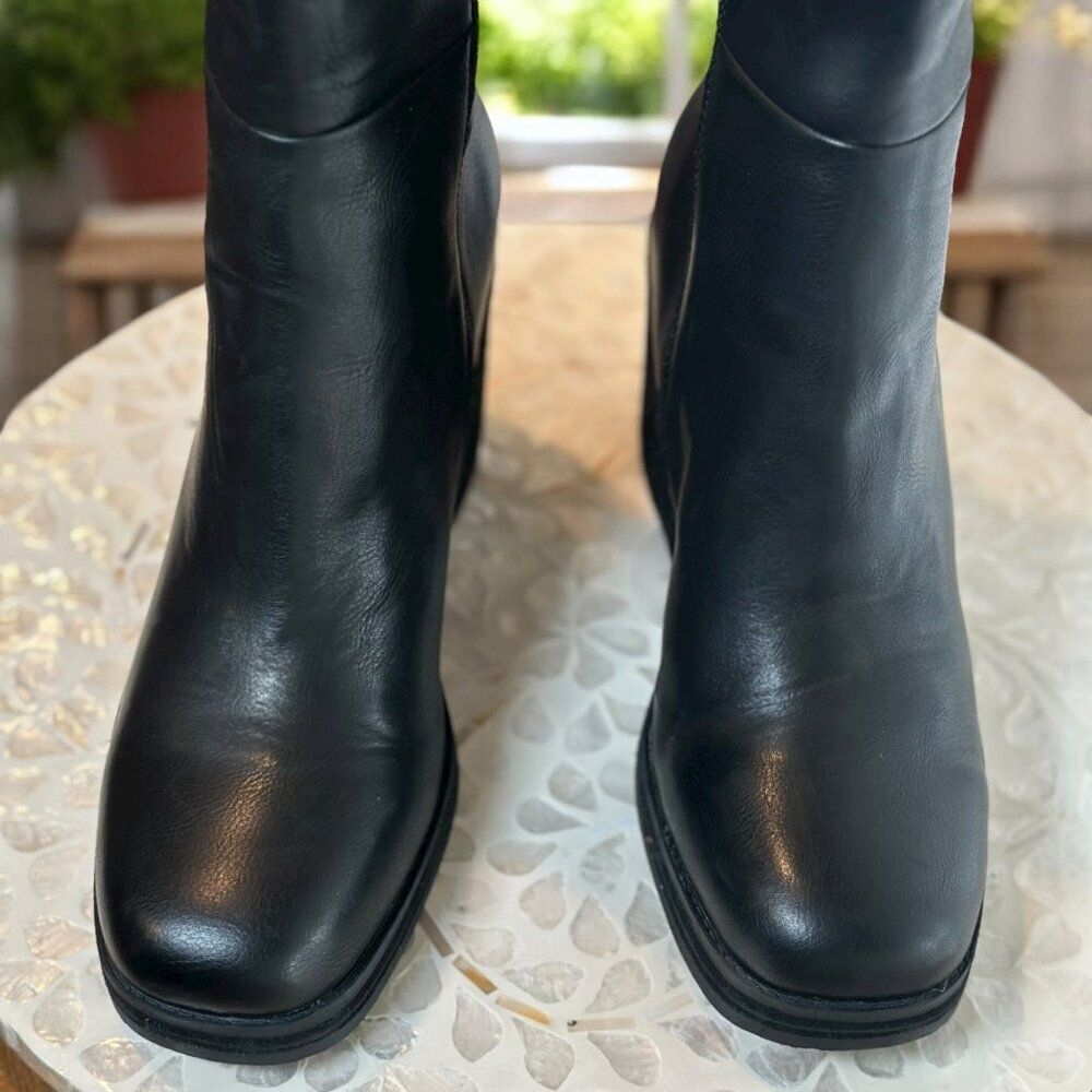 Kork-Ease Korks Moergan Black Block Heel Ankle Boots  Womens 10 - Picture 6 of 13